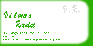 vilmos radu business card